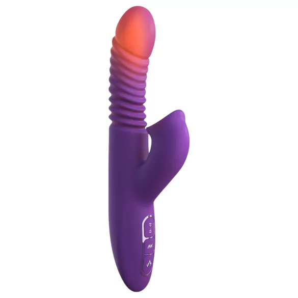 Fantasy For Her - 3-in-1 stotende vibrator met verwarmingsfunctie (paars)