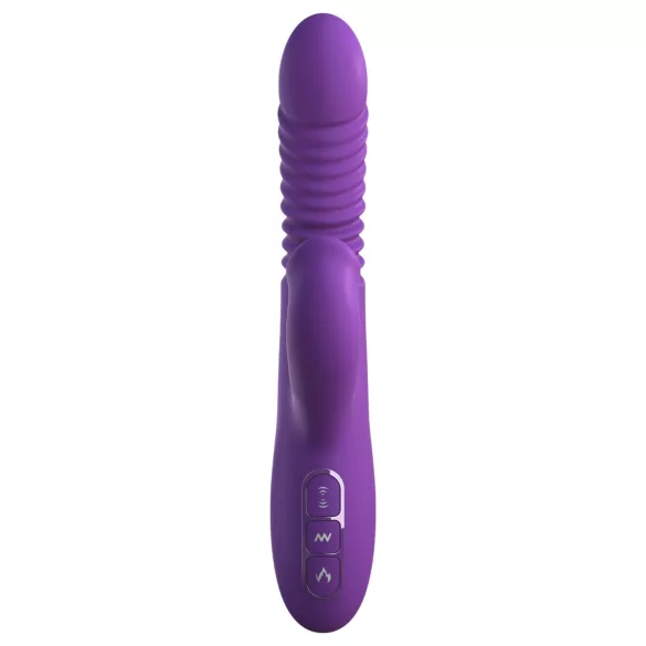 Fantasy For Her - 3-in-1 stotende vibrator met verwarmingsfunctie (paars)