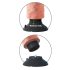 King Cock 9 - buigzame zuignap vibrator (26 cm) - natuurlijk
