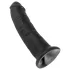 King Cock 9 - dildo met zuignap - zwart
