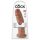King Cock 10 - grote dildo met zuignap (25cm) - donker huidkleurig