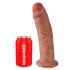 King Cock 10 - grote dildo met zuignap (25cm) - donker huidkleurig