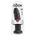 King Cock 10 - dildo met zuignap - zwart - 25cm