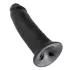 King Cock 10 - dildo met zuignap - zwart - 25cm