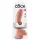 King Cock 9 - grote dildo met zuignap en ballen (23 cm, huidskleur)
