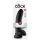 King Cock 9 - dildo met zuignap en ballen - 23cm - zwart
