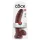 King Cock 9 - dildo met zuignap en ballen - bruin 23cm