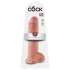 King Cock 11 - dildo met zuignap en ballen - huidkleur - 28cm