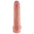 King Cock 11 - dildo met zuignap en ballen - huidkleur - 28cm