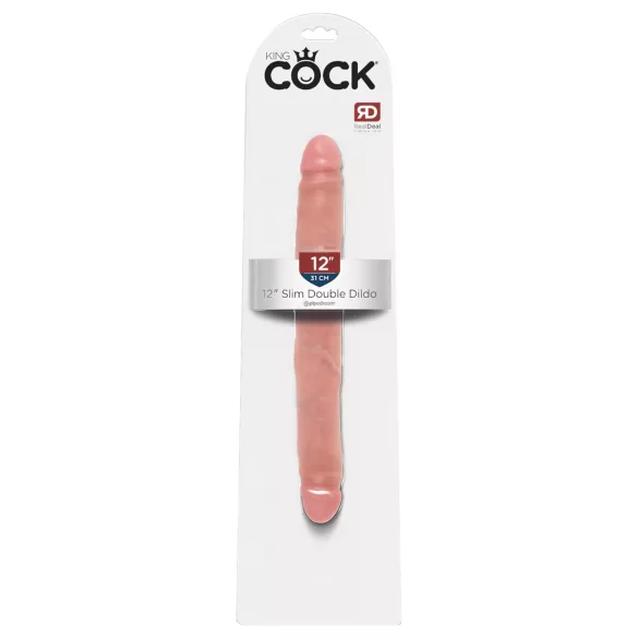 King Cock - realistische dubbele dildo - 31 cm - huidkleur