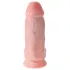 King Cock - realistische dildo met zuignap en ballen - 23cm - huidskleur