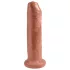 King Cock - realistische dildo - 18 cm - donker natuur
