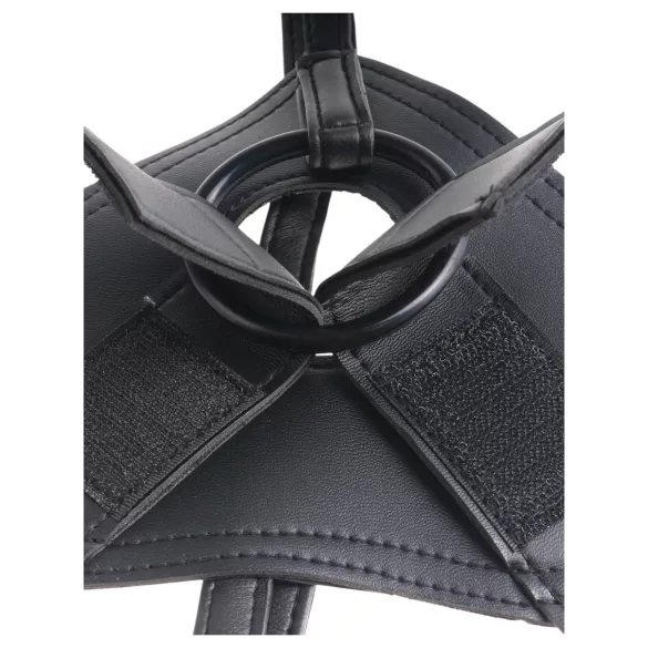 King Cock 7 - strap-on dildo met harnas - zwart