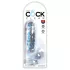 King Cock Clear 6 - dildo met zuignap en ballen - transparant 15cm