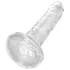 King Cock Clear 6 - dildo met zuignap (17,8 cm)