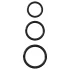 Fantasy C-Ringz - penisring set - zwart - 3 stuks
