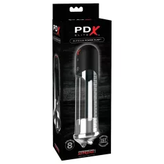PDX Blowjob - automatische penispomp met lippen - zwart
