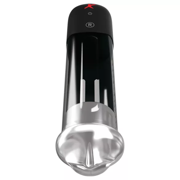 PDX Blowjob - automatische penispomp met lippen - zwart