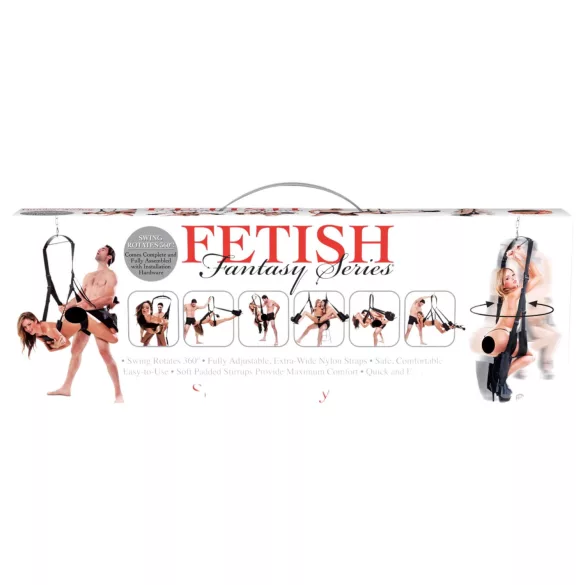 Fetish Fantasy - seksschommel - 360 graden draaibaar - zwart