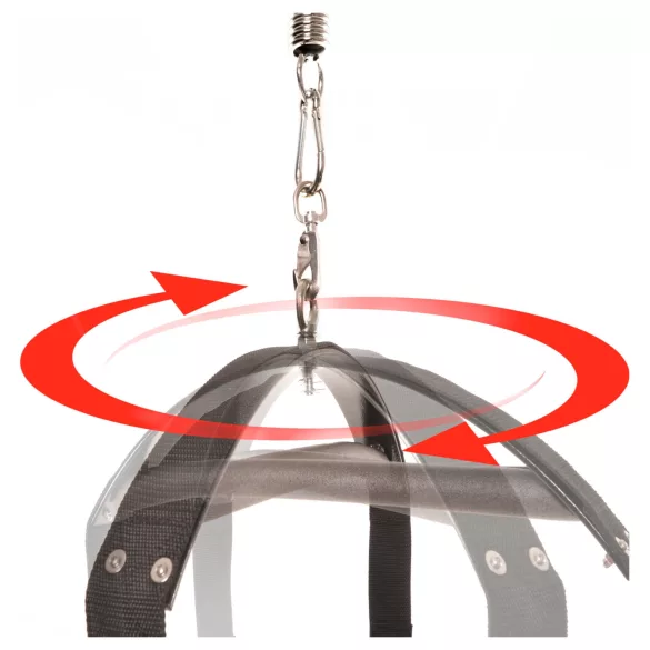 Fetish Fantasy - seksschommel - 360 graden draaibaar - zwart