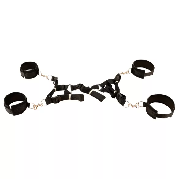 Fetish Fantasy - boeien set voor bed - verstelbaar - zwart