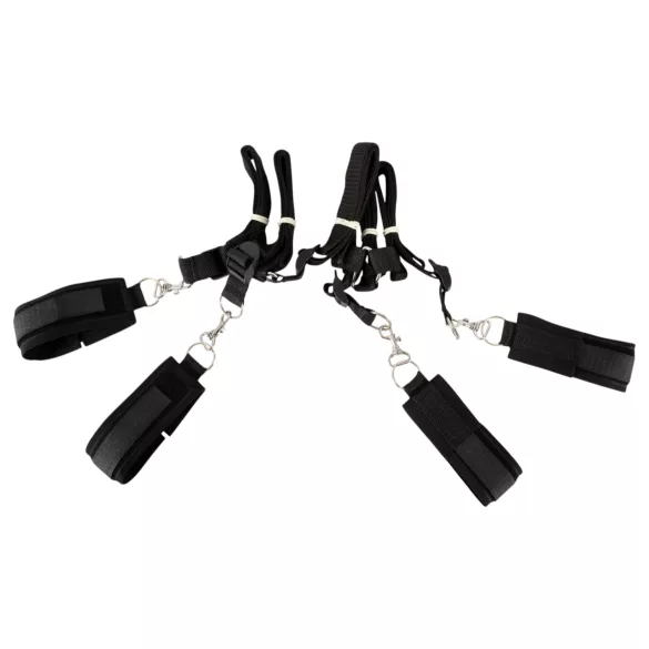 Fetish Fantasy - boeien set voor bed - verstelbaar - zwart