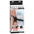 Fetish Strap-On 12 - Verstelbare, holle dildo (zwart)