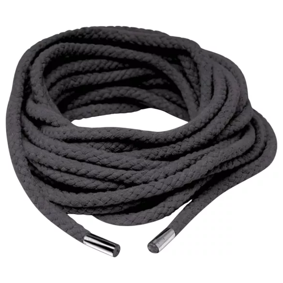 Fetish Silk Rope - Bondagetouw shibari - 10 meter - zwart