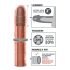 X-TENSION Perfect 3 - levensechte penismantel (22,8cm) - natuurkleur