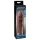Pipedream X-TENSION Mega 2 - levensechte penishoes (20,3 cm) - donker natureltint