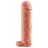 X-TENSION Perfect 1 - penis sleeve met vibratiering (17,7 cm) - natuurlijk