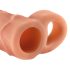 X-TENSION Perfect 1 - penis sleeve met vibratiering (17,7 cm) - natuurlijk