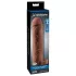 X-TENSION Perfect 2 - penis sleeve met ring - 19cm - donker huidskleur