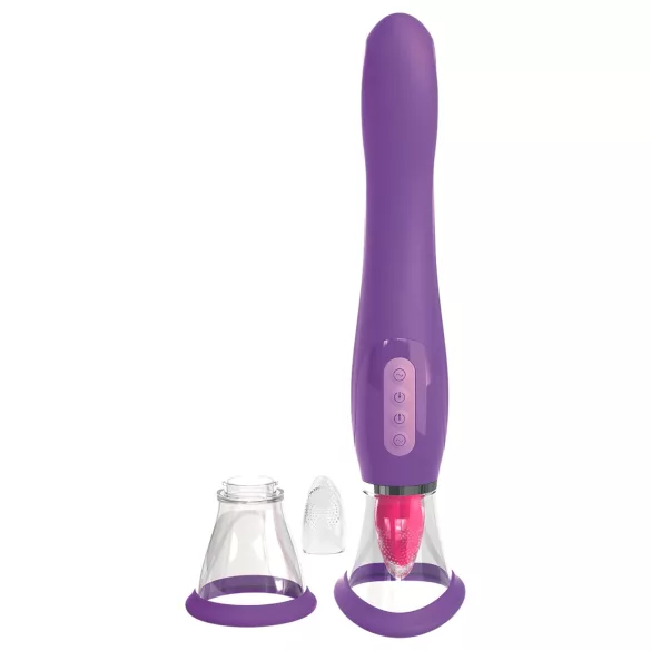 Pipedream - Fantasy - oplaadbare 3-in-1 likmachine (paars)