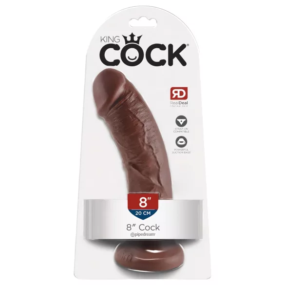 King Cock - dildo 20 cm - bruin