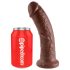 King Cock 8 Dildo (20cm) - bruin