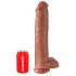 King Cock 15 - gigantische dildo (38 cm) - donker natuurkleurig