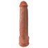 King Cock 15 - gigantische dildo (38 cm) - donker natuurkleurig