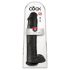 King Cock 15 - zuignap dildo met balzak (38 cm) - zwart