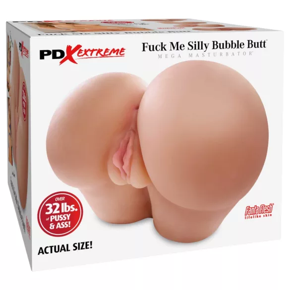 Pipedream - Fuck Me Silly Bubble Butt - kontmasturbator (huidskleur)