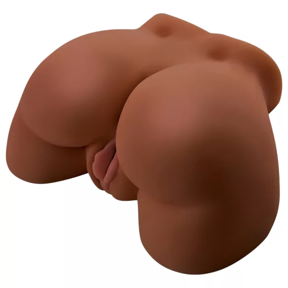 Pipedream Junk in Tha Trunk - vibrerende vrouwentorso-masturbator (donker natuurkleur)