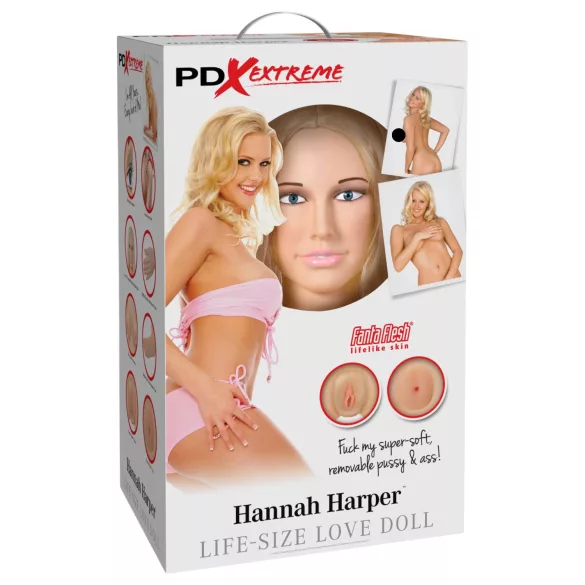 Pipedream Hannah Harper - realistische love doll - 3D gezicht - levensgroot