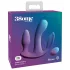 3Some totale extase - oplaadbare, radiografische drievoudige vibrator (paars)