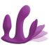 3Some totale extase - draadloze drievoudige vibrator (paars)