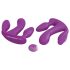 3Some totale extase - draadloze drievoudige vibrator (paars)