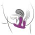 3Some totale extase - draadloze drievoudige vibrator (paars)