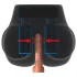 PDX Elite Milk Me Silly - vibrerende torso masturbator (natuurlijk)