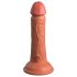 King Cock Elite 6 - realistische dildo met zuignap (15 cm) - donkerkleurig