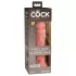 King Cock Elite 8 - realistische dildo met zuignap - 20cm - huidskleur