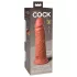 King Cock Elite 8 - dildo met zuignap - 20cm - donker huidskleur
